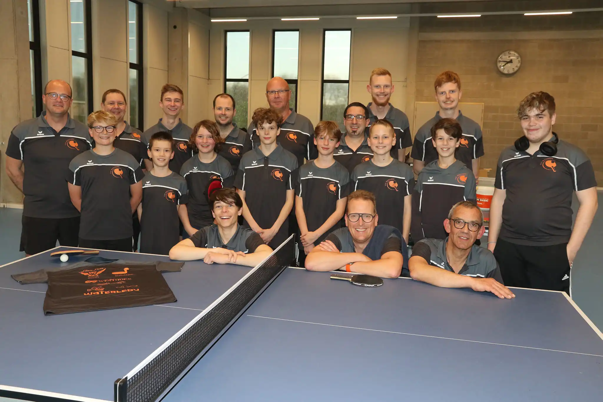 Groepsfoto TTC Westhoek - Onze geweldige spelers